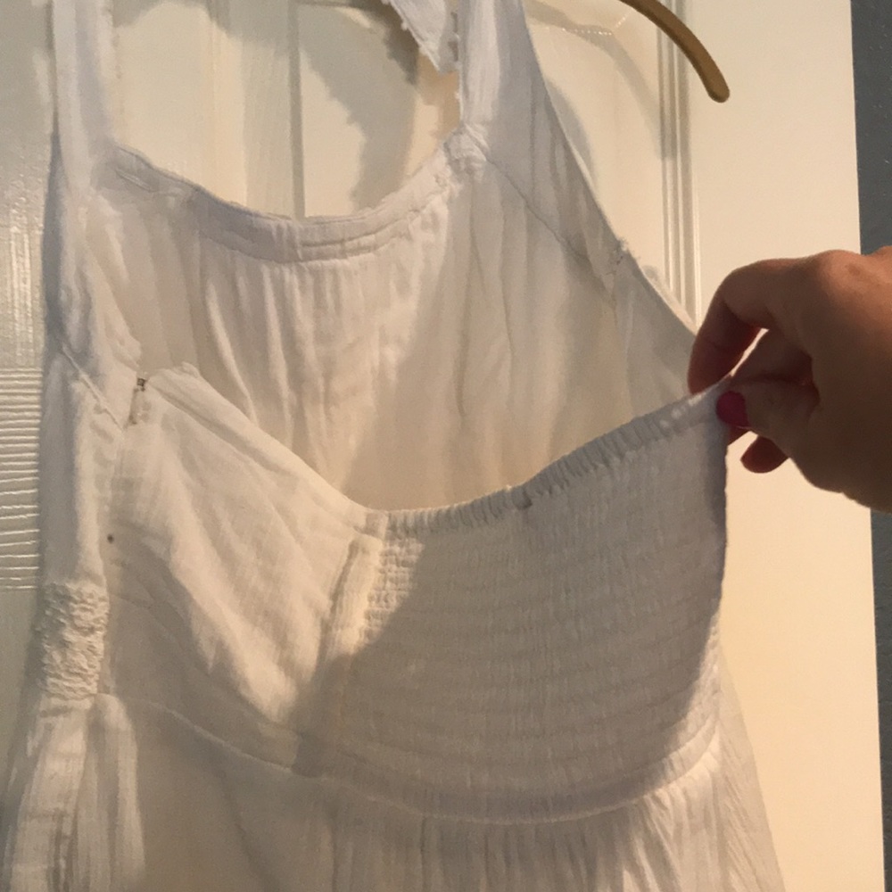 Anthropologie Maeve Ivory Halter Dress. Size 8 - Picture 5 of 9